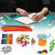 thumbnail image 4 of Juguetes de pompones hechos a mano con palitos de peluche de colores del arco iris, juego educativo Shilly-Stick, 4 of 14
