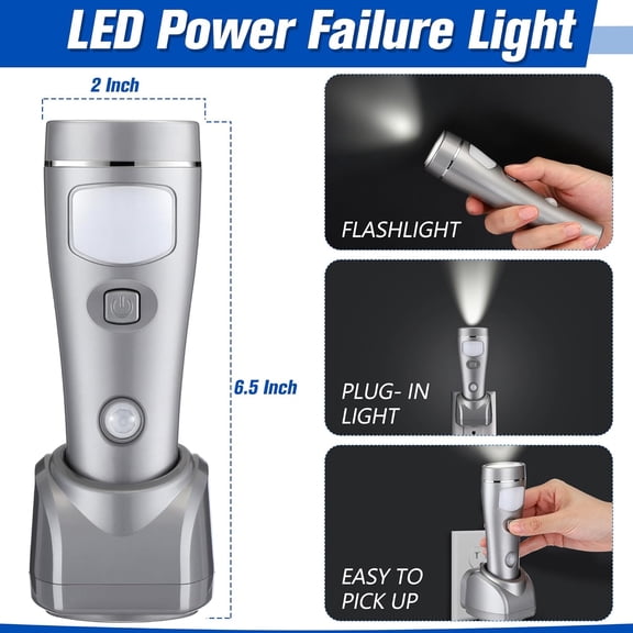 4 Pack Rechargeable 4-in-1 LED Emergency Lights