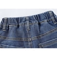 thumbnail image 6 of Xudanell Girls Jeans Trousers Baggy Jeans Denim Wide Leg Pants Outerwear Denim Pants for Girls Blue 4-5 Years, 6 of 8