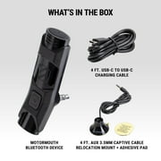 Scosche BTAXS2-1 MotorMouth III Bluetooth Handsfree Receiver MP3/Aux Adapter w/ Built-in Mic Black