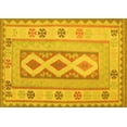 thumbnail image 1 of Ahgly Company Indoor Rectangle Oriental Yellow Traditional Area Rugs, 2' x 3', 1 of 4