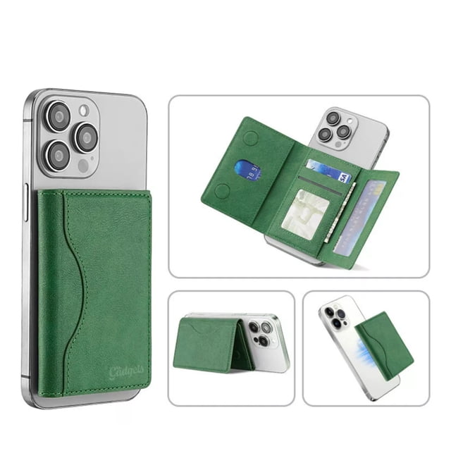 Cartera Wallet Pro Premium Billetera Para iPhone Magsafe Color Verde MR. GADGETS