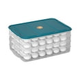 thumbnail image 2 of Latrodar Dumpling Organizer Freezer Box Refrigerator Organizer Bins,Food Storage Containers With Lids Dumpling Storage Box Layer Stackable Food Storage Tray, 2 of 5
