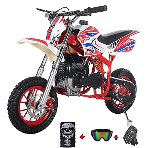 X-Pro New DB-Z005 Cyclone 40cc Gas Mini Dirt Bike/ Pit Bike for Kids with 4  Stroke Pull Start Engine