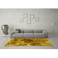 thumbnail image 3 of Ahgly Company Indoor Round Oriental Yellow Industrial Area Rugs, 8' Round, 3 of 4