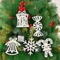 thumbnail image 3 of Colgante Para Árbol De Navidad Copos De Nieve Adornos De Campana De Bastón De Caramelo Accesorios Navideños sonducket HA044226-02, 3 of 6