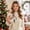 B, variant on Cififendec Christmas Double Wall Glass Mug, 350ml, Floating Sand Christmas Element Decor Clear Drinking Cup for Daily Beverage Serving