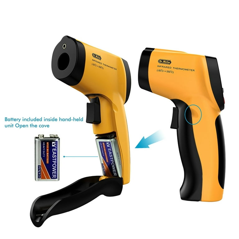 Infrared Thermometer, Helect Non-Contact Digital Laser Infrared Thermometer Temperature Gun -58f to 1022F (-50c to 550c) with LCD Display