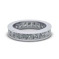 thumbnail image 2 of Natural 3.90Ct Princess Cut Diamond Channel Set Women's Anniversary Wedding Eternity Band Ring Platinum F VS1, 2 of 3