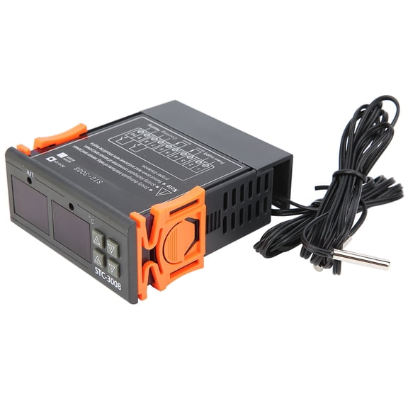 Suodoka STC-3008 Dual Display Digital Temperature Controller Thermostat with 2 NTC Probes DC12V (2.95 in / 75 mm)