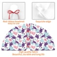 thumbnail image 4 of Rateoe Ornamental Turtles Print Christmas Tree Skirt 30" for Xmas Holiday New Year Party Circle Tree Mat Ornaments Decoration, 4 of 7