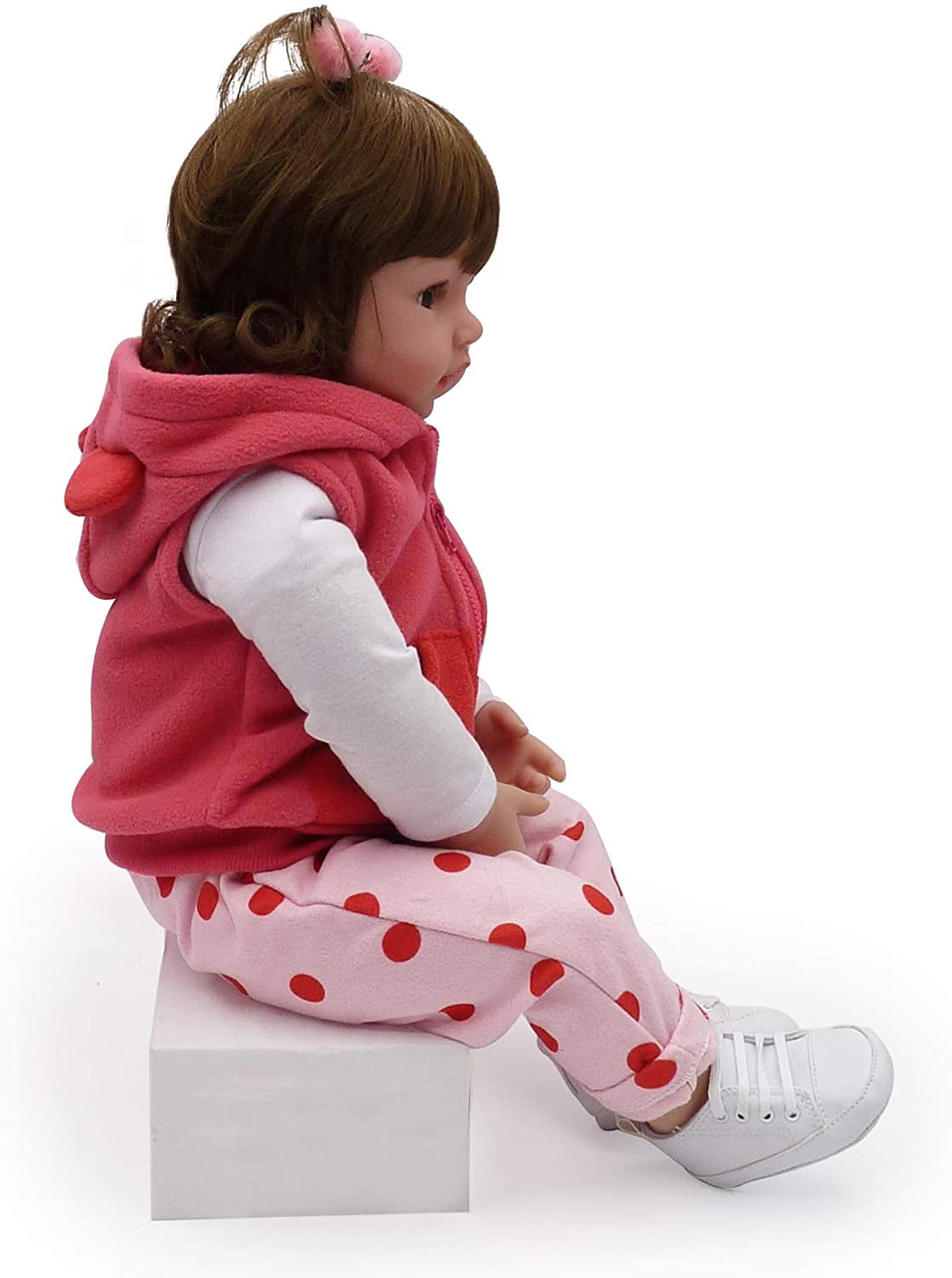 DOLLHOOD Reborn Baby Dolls - 18-Inch Lifelike Realistic Full Realistic  Vinyl Silicone Baby Doll with Movable Arms and Legs Complete with  Accessories