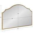 thumbnail image 7 of Kate and Laurel Leanna Glam Horizontal Wall Mirror, 20 x 30, Gold, Sophisticated Large Mirror for Wall, 7 of 7