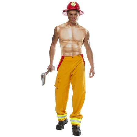 Fiery Firefighter Men's Costume