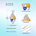 thumbnail image 7 of Taioiat Double Birthstone Necklaces for Women 18K Gold Plated Birthstone Rose Flower Jewelry Anniversary Valentines Day Mother's Day Birthday Gifts for Her Wife Girlfriend Mom, 7 of 7