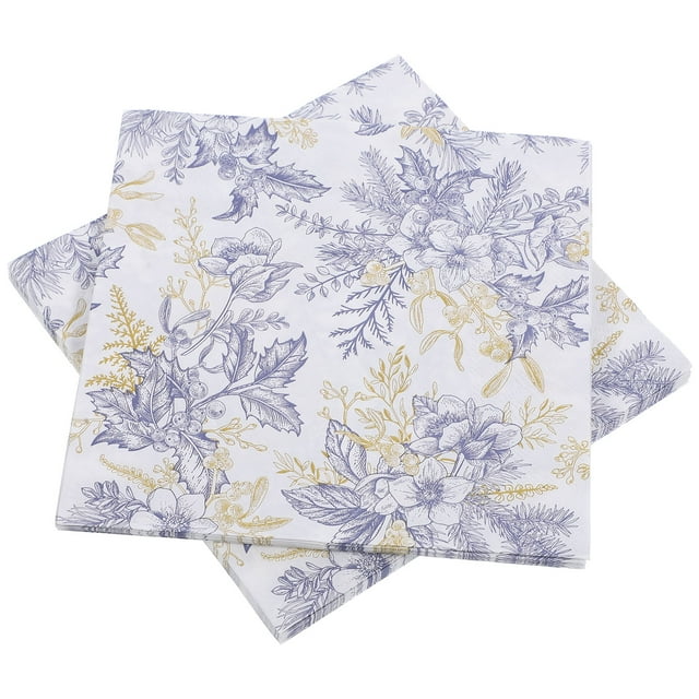 100 hojas de servilletas para fiestas de jardín, servilletas cuadradas, servilletas decorativas, adornos y servilletas para la mesa del comedor.