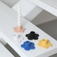 thumbnail image 3 of Gieenan Ceramics Flower Shape Taper Candle Holder Candlestick Seasonal Tabletop Decors, 3 of 16