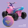 thumbnail image 3 of Monster Jam Sparkle Smash 12V Battery-Powered 1 Seat Ride-On ATV for Kids – Forward/Reverse Drive- 3.5 MPH, Rugged Wheels, Unicorn Design with Lights & Sounds, 3 of 11