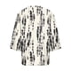 thumbnail image 2 of TaTaai Women's Roll Tab Sleeve Blouse, Printed V Neck Shirt, Linen Look Three Quarter Top for Casual Summer Gift, 2 of 5