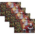 thumbnail image 2 of Ensemble de 4 Napperons Tapisserie Père Noël, 2 of 4