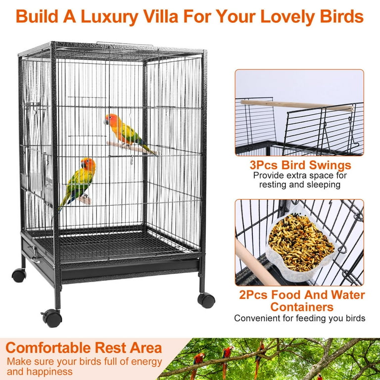 Yml Bar Spacing Shell Top Bird White Cage With Stand Photo Inspiration
