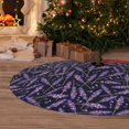 thumbnail image 6 of Yiaed Lavender Flowers Print Christmas Tree Skirt , Tree SkirtsTree Mat for Christmas Winter Holiday Indoor Decorations-48", 6 of 7