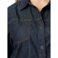 thumbnail image 4 of Jessica Simpson Women's and Women's Plus Denim Shirt, Sizes XS-4X, 4 of 4