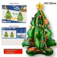 thumbnail image 4 of Globo navideño grande de pie 4D, Papá Noel, muñeco de nieve, árbol de Navidad, decoraciones para fiestas en el hogar, Navidad 2024, Año Nuevo, 4 of 5