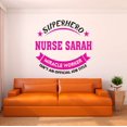 thumbnail image 2 of Holiday Gift Girls Superhero isn't an Official job title Cute Quotes & Sayings Wall Decal Superhero Nurse Motivational Vinyl Wall Decal Lasts Years and Easily Removable - Size: 12 in x 12 in, 2 of 3