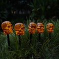 thumbnail image 3 of luces solares de suelo con forma de calabaza de Halloween, decoraciones de calabaza, decoración exterior para patio y jardín de Halloween, luces de suelo de Halloween, luces fantasma, 3 of 7