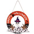 thumbnail image 1 of Halloween Wood Door Sign Hanging Ornament Decoration Halloween Party Wooden Tag, 1 of 3
