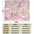 thumbnail image 3 of Kawaii Pig Blanket Cute Pig Flannel Plush Throw Blanket Cozy Lightweight Pig Decor Fleece Bedding Stuff Animal Blanket Gifts for Pig Lover Girls Boys Kids Adults Women Bed Travel 40"x50", 3 of 6
