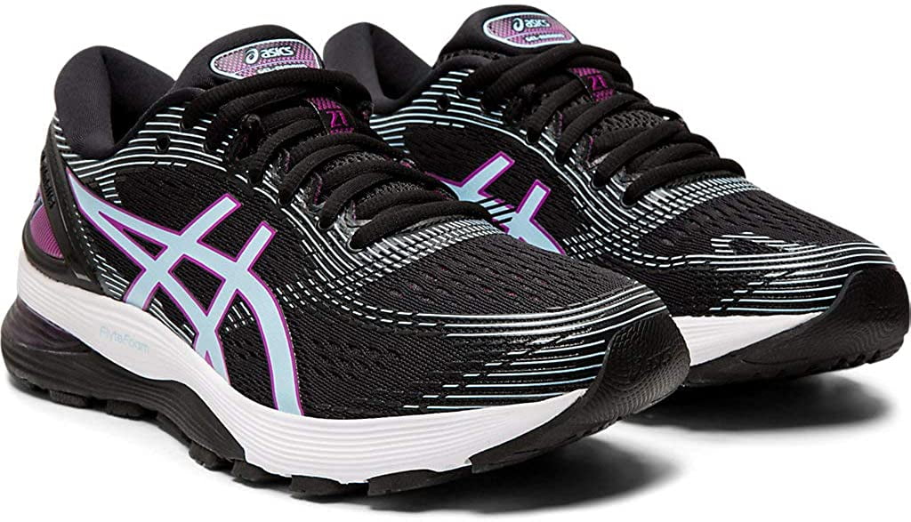 ASICS Women�s GelNimbus 21 Running Shoes, 10M, Black
