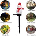 thumbnail image 5 of Christmas Solar Energy Snowman Lawn Garden Atmosphere Lamp,Outdoor Garden Landscape Decorative Lamp Red Snowman, 5 of 6