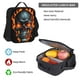 thumbnail image 5 of Disketp Flame Metal Skull Mochila Estampada de Gran Capacidad con Lonchera y Estuche, Set de 3 Piezas para Estudiantes, 5 of 7