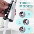 thumbnail image 4 of Wowow Kitchen Faucet Head Replacement Chrome, 3 Function Pull Out Spray Nozzle with 9 Adapters for Kitchen Sink Faucet，US Standard for Moen Kohler Delta Faucets G1/2 Male Connector, 4 of 6