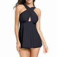 thumbnail image 2 of Trajes de baño para mujer, Trajes de baño para mujer, Trajes de baño de dos piezas de color liso para mujer, Traje de baño ajustado, Bikini, Trajes de baño con tirantes para mujer, 2 of 7