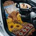 thumbnail image 3 of XYZCANDO Highland Cow Sunflowers Seat Towels Mat Washable for Travel Swimming Outdoor, Lightweight Sweatproof Automotive Seat Towel Protector Non-Slip, 3 of 11