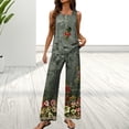 thumbnail image 2 of Nmmued Pants Sets Women 2 Piece Outfits, Summer Sets for Women, Loose Fitting Tank Tops for Women, Wide Leg Pants Woman, Travel Outfits for Women, Green XL, 2 of 5