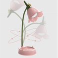 thumbnail image 3 of Flower LED Desk Lamp Cordless Table Light, Adjustable Dimmable Touch USB Bedroom Room Lighting Table Light House Decor, 3 of 5