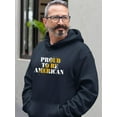 thumbnail image 2 of Proud To Be American Gold Hoodie Men -Image by Shutterstock, Male 5X-Large, 2 of 4