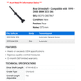 thumbnail image 2 of Rear Driveshaft - Compatible with 1999 - 2000 BMW 323i E46, 2 of 2
