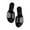 Black, variant on Utoimkio Platform Sandals for Women Summer Flat Shoes Casual Slip On Women's Sandals Clip Toe Slippers