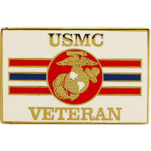 Eagle Emblems P15013 Pin - USMC Logo, Veteran - 1.625 in.
