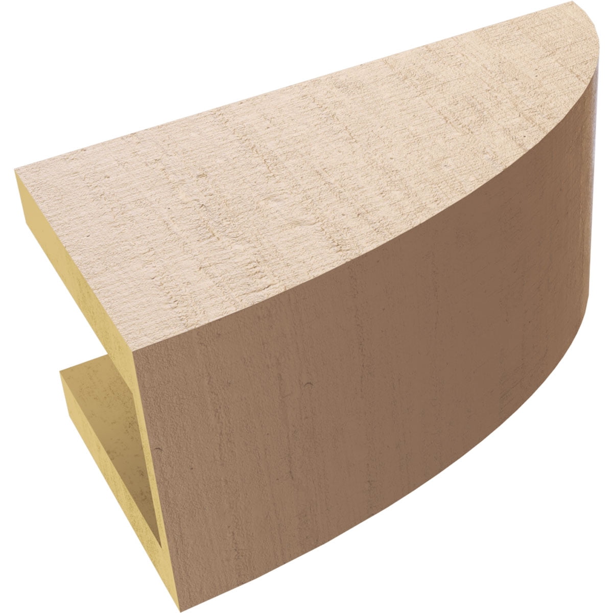5"W x 10"D x 5"H Wide Durham Rough Cedar Woodgrain TimberThane Corbel, Primed Tan
