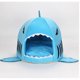 thumbnail image 1 of Shark Cat House Cama extraíble lavable para todas las estaciones con forma de tiburón para mascotas, gatitos y perros, color azul, 1 of 3