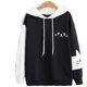 thumbnail image 1 of Sudadera Colorblock con Estampado de Gato Simple y Lindo, 1 of 3