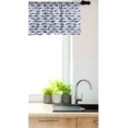 thumbnail image 3 of Ambesonne Nautical Valance Pack of 2, Hand Drawn Fish Bubbles, 54"X18", Violet Blue and White, 3 of 4
