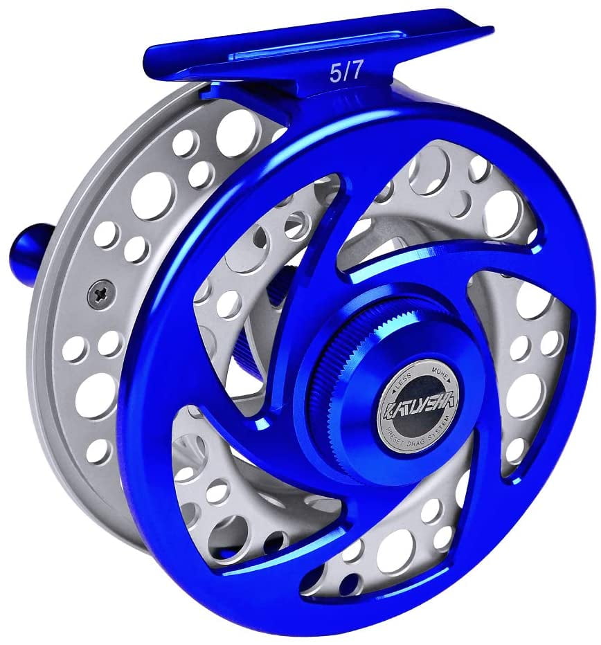 Fly Fishing Reel Aluminum Left/right Interchangeable Fishing Handed Wheel 5/6 WT for Rivers Lakes Streams 