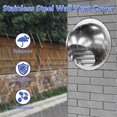 thumbnail image 4 of Shiyou Couverture de Ventilation de Sécheuse 6 Pouces en Acier Inoxydable Ventilation Ronde Ventilation Murale Capot de Grille, 4 of 4